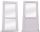 Zunanja PVC vrata ARTEKS 90 cm bela leva