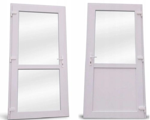 Zunanja PVC vrata ARTEKS 90 cm bela leva