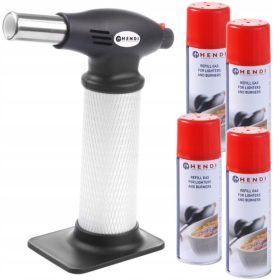 Plinski gorilnik za Creme Brulee XL + 4x Hendi plin