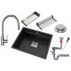 Kanon Granite Sink with Schock Kavus Kitchen Faucet