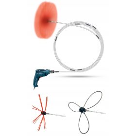 TAJFUN KOMPLET ZA ČIŠČENJE DIMNIKA 8m + GLAVE