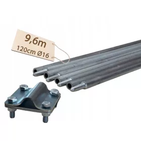 UZEMITVENA SKLOPNA ZEMLJA ZINKANA PV 8x1,2m 9,6m