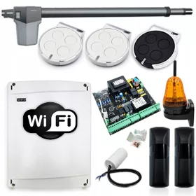   Vrhunski pogon za enokrilna vrata 4,3 m WiFi levo aktuator 3xPILOT foto svetilka