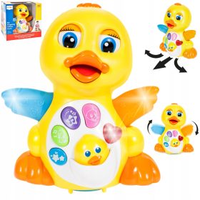 Interaktivna račka MalPlay, rumena, 13x16,5x11 cm