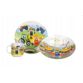 Zabavni jedilni set za otroke, 3 kosi