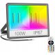 REFLEKTOR LED 100W RGB VODOODPOREN DALJINSKI UPRAVLJALNIK