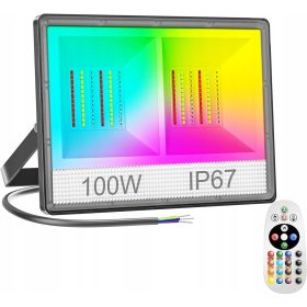 Reflektor LED RGB 100W z Daljinskim Upravljanjem