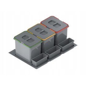 Kos za smeti Praktiko REJS, set 3 kosov, 15L