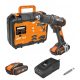 Akumulatorski vrtalni vijačnik Worx WX108 20V Li-Ion, 2 x 2,0Ah, 2 hitrosti, 45Nm, v kovčku