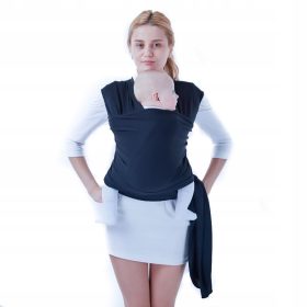 Elastičen šal za nošenje otroka v mornarsko modri barvi