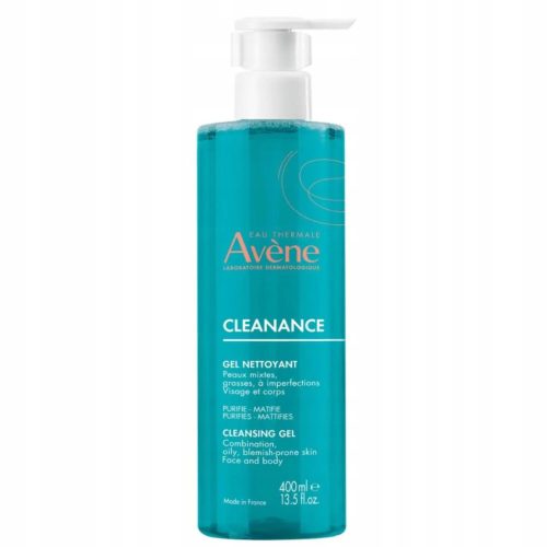 Avene Cleanance čistilni gel - 400 ml za mastno in občutljivo kožo