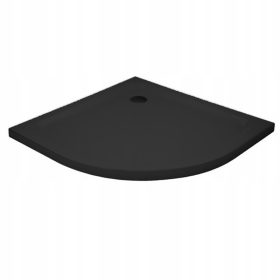 Brodzik półokrągły Hydrosan ST01A czarny 80x80 cm