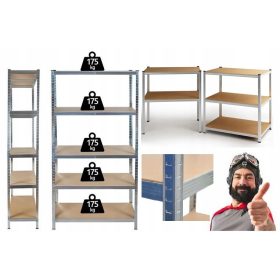 KOVINSKI REGAL ZA SKLADIŠČENJE 180x90x30 875kg