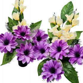  Cvetlični aranžma za grobove, umetno cvetje za spomin na pokojne