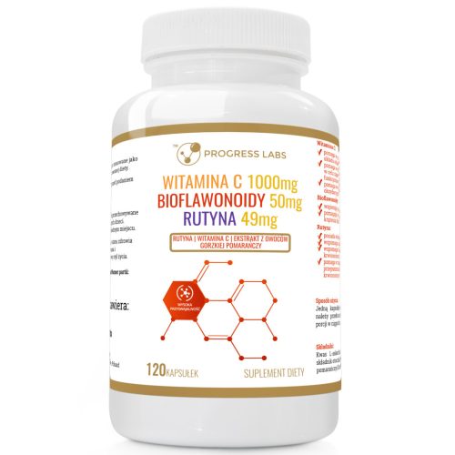 Vitamin C 1000mg + Bioflavonoidi 50mg + Rutin 49mg od Progress Labs – učinkovit prehranski dodatek