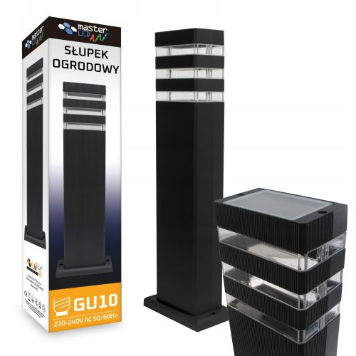 Vrtna svetilka LED GU10 Nela stojalo 50 cm črna (3235)