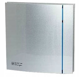SOLAR & PALAU VENTURE SILENT 100CZ SILVER DESIGN kopalniški ventilator 100 mm