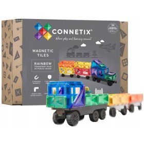 Connetix Magnetne Kocke Rainbow Transport 50 kosov