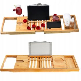 ELEGANTNA BAMBUSOVA POLICA ZA KOPALNO KAD