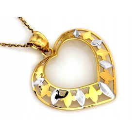 Zlato srce z dekorjem