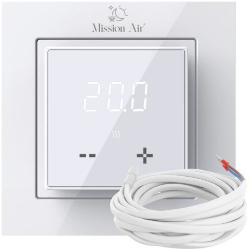Pokojni regulator temperature, termostat z dvema senzorjema in LCD zaslonom