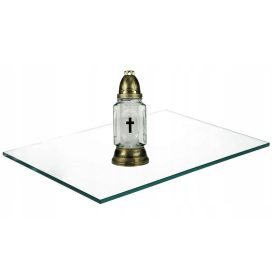 KALJENO STEKLO ZA SPOMINSKO SVEČO 60X40