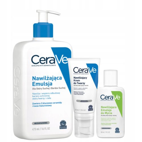 CeraVe Komplet za nego suhe do zelo suhe kože: kreme in emulzije