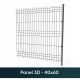 Panelna ograja H=1,53m - komplet 50 metrov