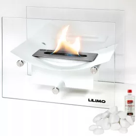 LiLiMo® biokamin IGNIS - beli stojeci biokamin + gratisy