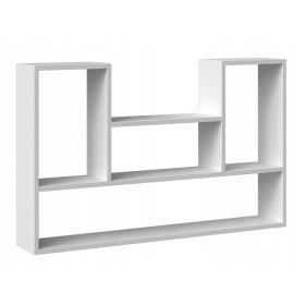 Polica za knjige BILBAO 4P v mat beli barvi 100 x 16 cm