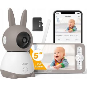  BabyGuard 2K 5'' Elektronska Rotacijska Kamera z 32GB Pomnilnikom