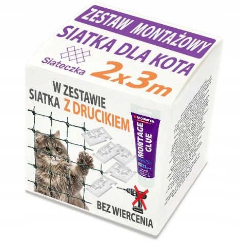 ZESTAW MREŽE ZA BALKON CAT 3x2m Z Ž