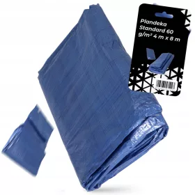 Standardna Plandeka 50 g/m², Modra, 4 m x 8 m