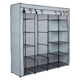 Garderobna omara OLENA 165 x 170 x 45 cm sive barve