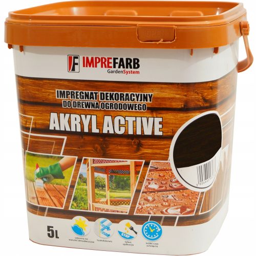 Impregnacijsko sredstvo za les Imprefarb Akryl Active 5L Palisander