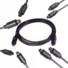  Libox Toslink optični kabel 3m LB0029 4 mm Črn