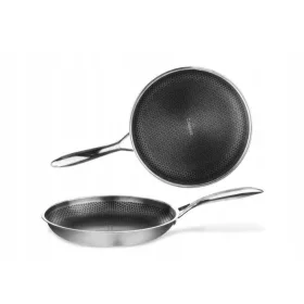   Orion Cookcel Hybrid premiumna neoprijemljiva ponjava 28 cm - Vrhunska jeklena ponjava z odporno prevleko 28x5 cm, primerna za vse kuhinjske plošče, vključno z indukcijo. Ta trpežna in trajna ponjava 
