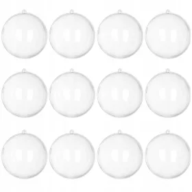 Bomboni iz prozornega plastika, premer 12 cm, 12 kosov