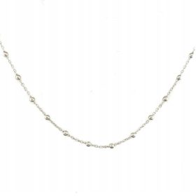  925 srebrna ogrlica slavnih s kroglicami