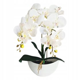Umetna orhideja s čudovito kompozicijo živahnih cvetov