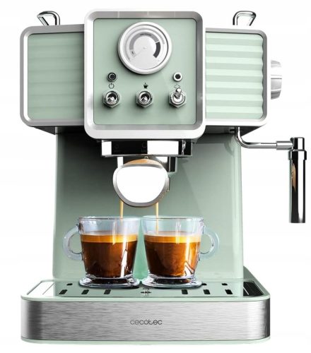  Cecotec Espresso 20 Tradizionale Light 1350 W portafilter espresso aparat, zelen