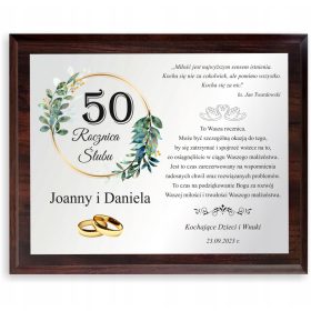   Eleganten spominek za JUBILEJNO OBLETNICO POROKE 20 25 30 40 50