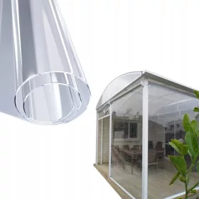  Prozorna PVC folija brezbarvna 1,5m za altane - Idealna za vrt!