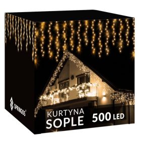 Svetlobna girlanda Springos icicle 301 - 500 lučk