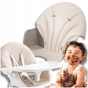   Pokrivalo za stolček za hranjenje iz eko usnja, enostavno pralno OMNA