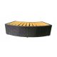 STOPNICA ZA SPA JACUZZI IZ RATTANA 92x22x30cm