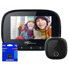   Elektronsko iskalo za vrata z LCD zaslonom 4,3", snemalno funkcijo in senzorjem gibanja