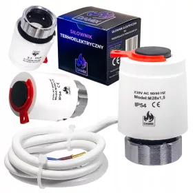    TERMOELEKTRIČNI AKTUATOR ZA VENTIL RAZDELILNIK M28NC NAVOJ - 230V DAMIX