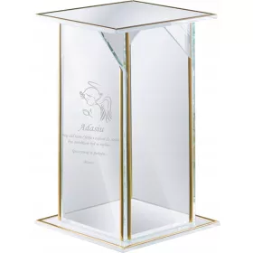 Glasbeni LED ZNICZ Angel z vgraviranim imenom za otroke