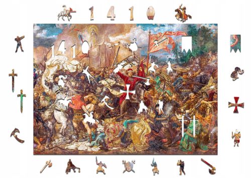  Lesena sestavljanka Battle of Grunwald Lesena sestavljanka darilo A3